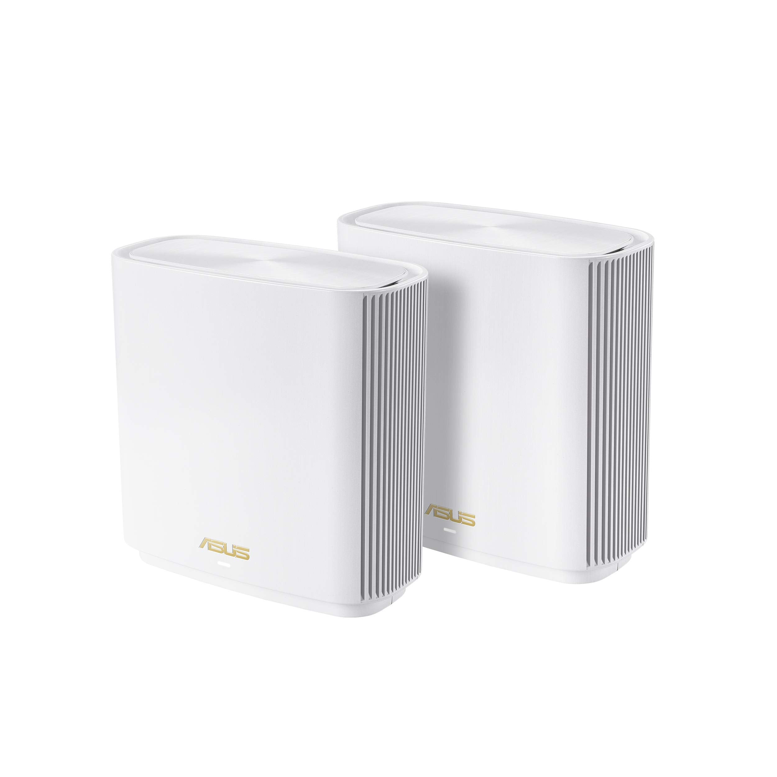 ASUS ZenWiFi XT8 AX6600 WiFi 6 Mesh System – 2-Pack, AiMesh, 2.5G WAN & AiProtection